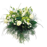 bouquet of Middle stemmed Flowers in White