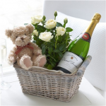 Celebratory Baby Boy Gift Basket