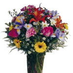 glass vase arrangement( glass vase incl)